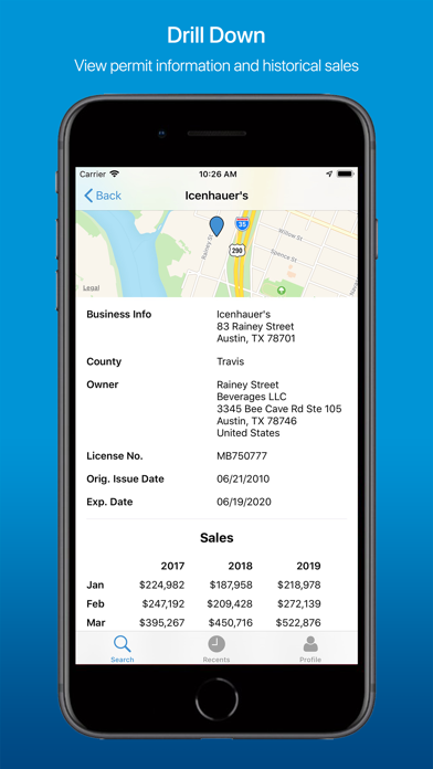 LiquorTX – Bar Sales Data screenshot 1