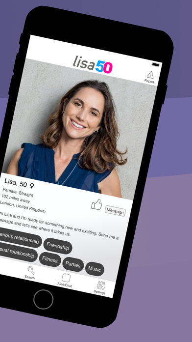 Lisa50 - Over 50 Dating App screenshot 4