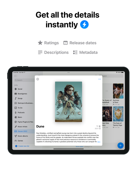 Listy · Watchlist & Tracker screenshot 4