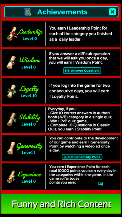 Literature Quiz Game screenshot 1