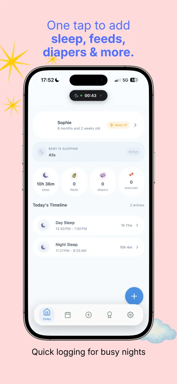 LittleLeaps: Baby Tracker screenshot 2