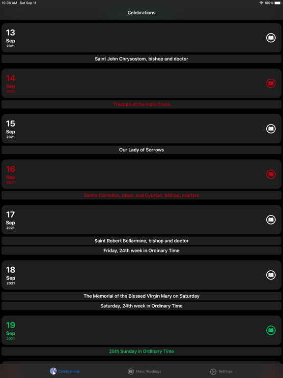 Liturgical: Catholic Calendar screenshot 1