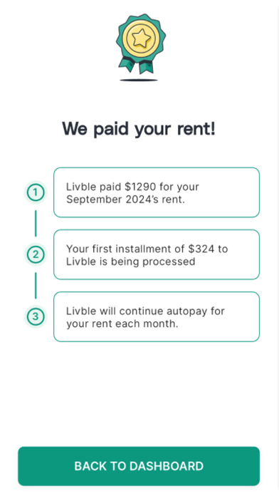 Livble - Split your rent screenshot 3