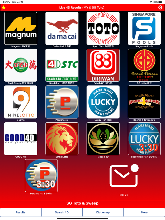 Live 4D Results Toto 4D screenshot 10