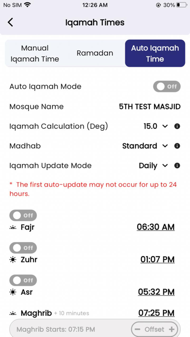 Live Mosque Imam (Admin) screenshot 2