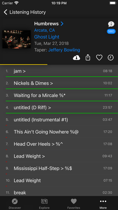 Live Music Archive screenshot 1