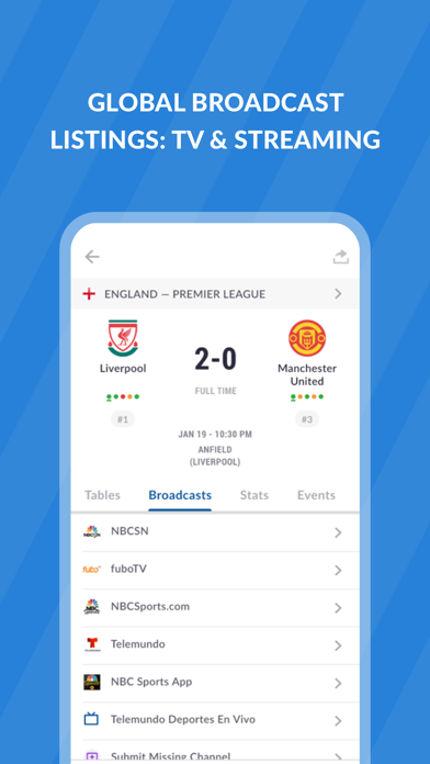 Live Soccer TV: Scores & Stats screenshot 3