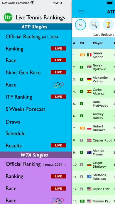 Live Tennis Rankings / LTR screenshot 4