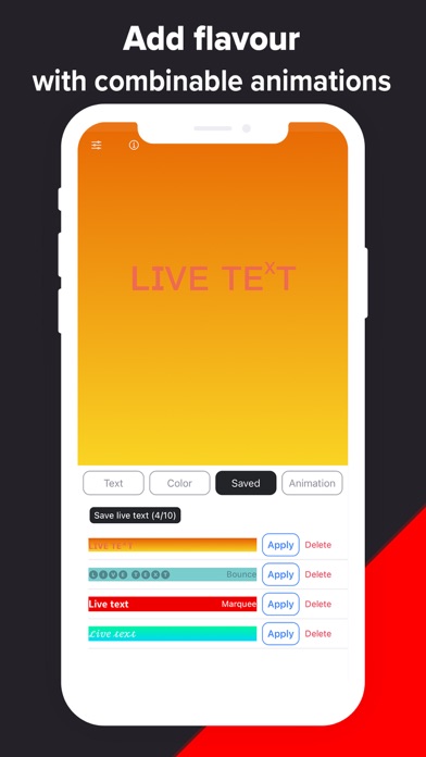 Live text - Text flasher screenshot 1