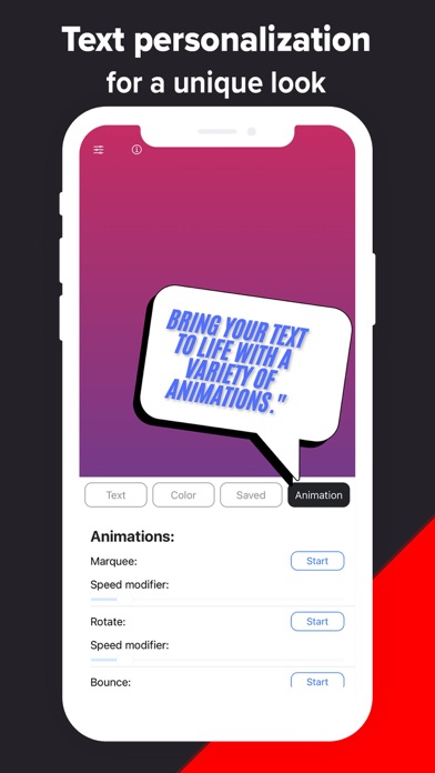 Live text - Text flasher screenshot 2