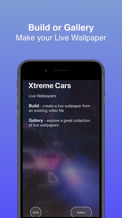 Live Wallpapers Xtreme Cars HD screenshot 1