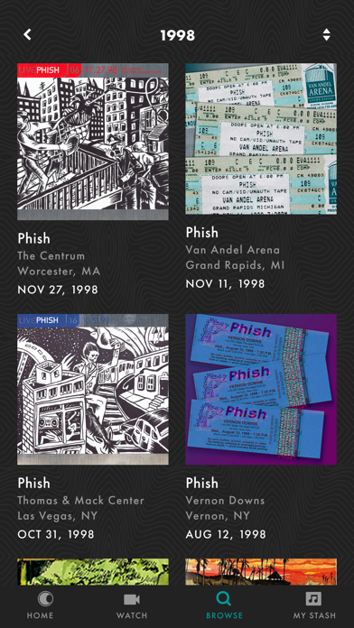 LivePhish screenshot 1