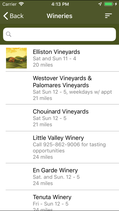 Livermore Valley Wineries screenshot 1