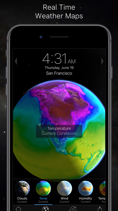 Living Earth - Clock & Weather screenshot 4