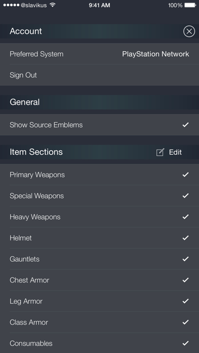 Loadouts for Destiny screenshot 1
