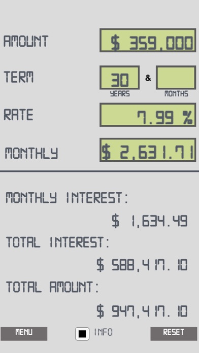 Loan Calculator 2.0 screenshot 1