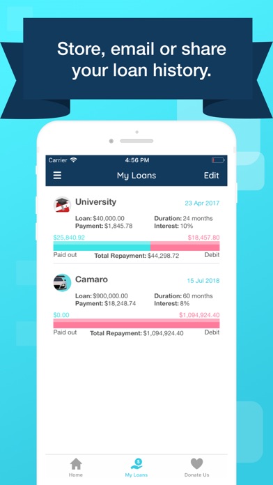 Loans & Interests Simulator screenshot 1