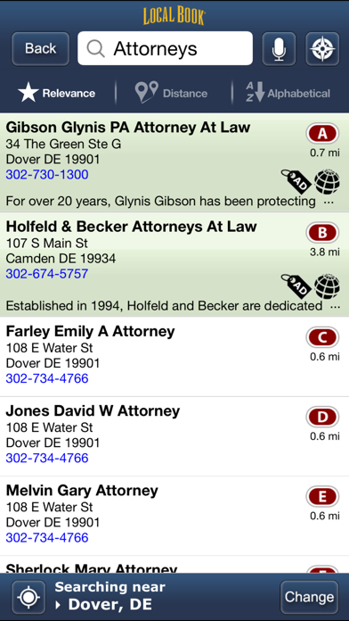 LocalBook Yellow Pages screenshot 3