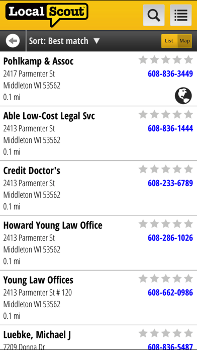 LocalScout Yellow Pages screenshot 2