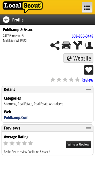 LocalScout Yellow Pages screenshot 1