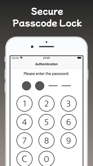 LOCK MEMO - Secure Notes screenshot 1