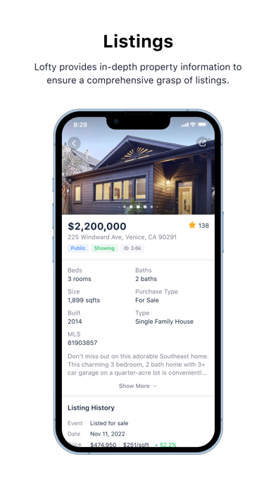 Lofty Real Estate Platform screenshot 1