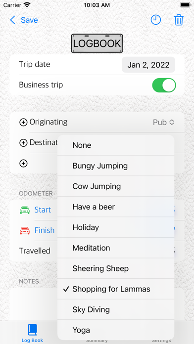 Log-Book screenshot 3