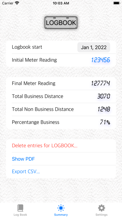 Log-Book screenshot 2