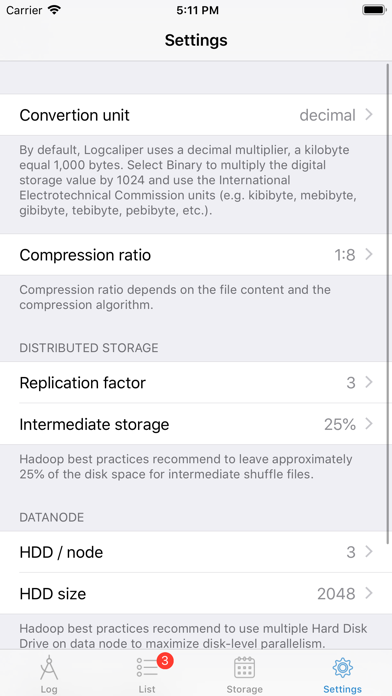 Logcaliper screenshot 1