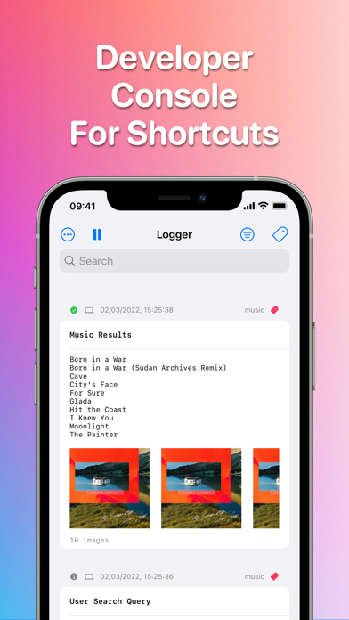 Logger for Shortcuts screenshot 5