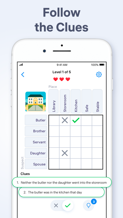Logic Puzzles - Clue Game screenshot 6