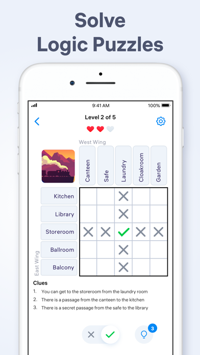 Logic Puzzles - Clue Game screenshot 5