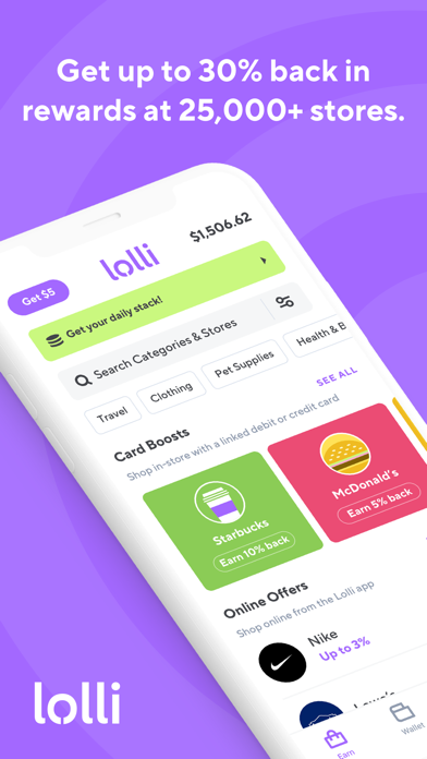 Lolli: Earn Cashback & Bitcoin screenshot 7