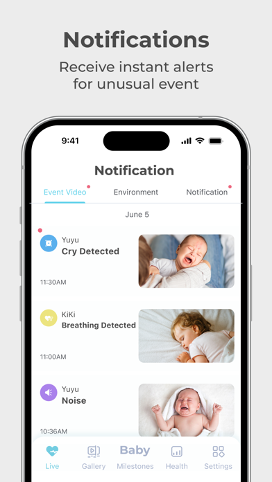 Lollipop - Smart baby monitor screenshot 1