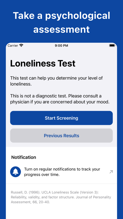Loneliness Test screenshot 3