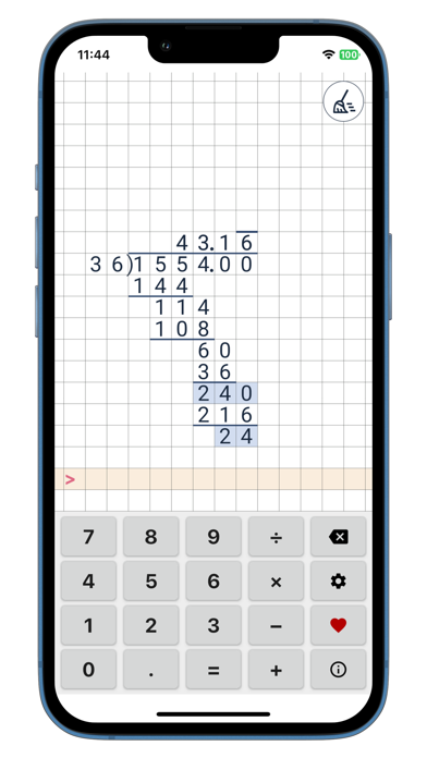 Long division + Multiplication screenshot 1