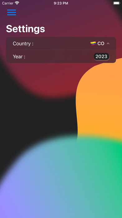 Long Weekend Tracker screenshot 2