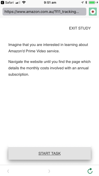 Loop11 User Testing screenshot 2
