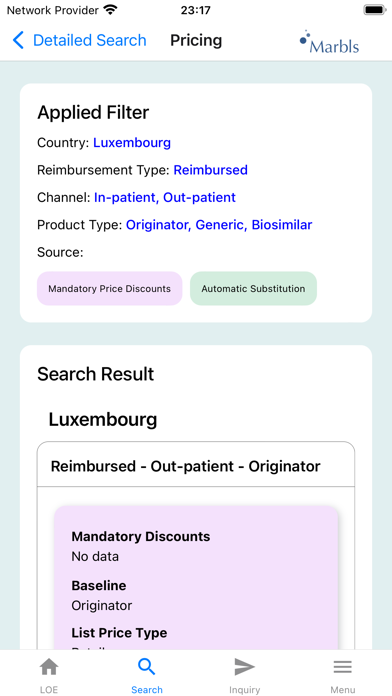 Loss of Exclusivity App screenshot 3