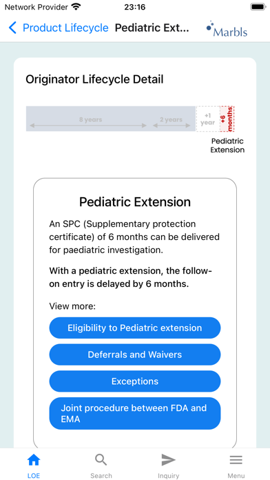Loss of Exclusivity App screenshot 2