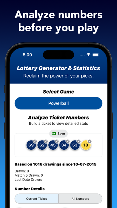 Lottery Generator & Statistics screenshot 3