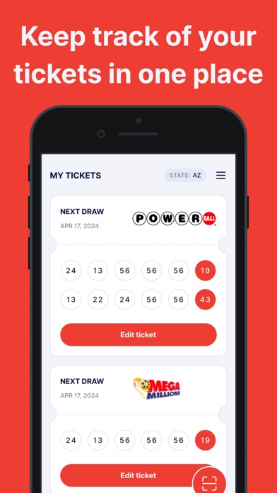 Lottery Ticket Scanner App screenshot 1
