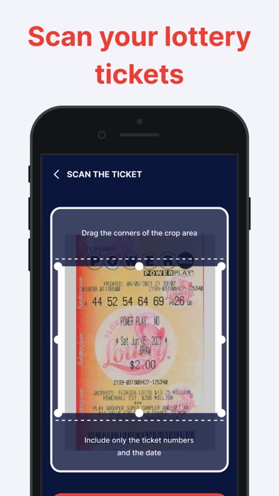 Lottery Ticket Scanner App screenshot 2