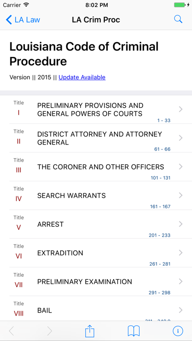 Louisiana Code of Criminal Procedure (LawStack) screenshot 5