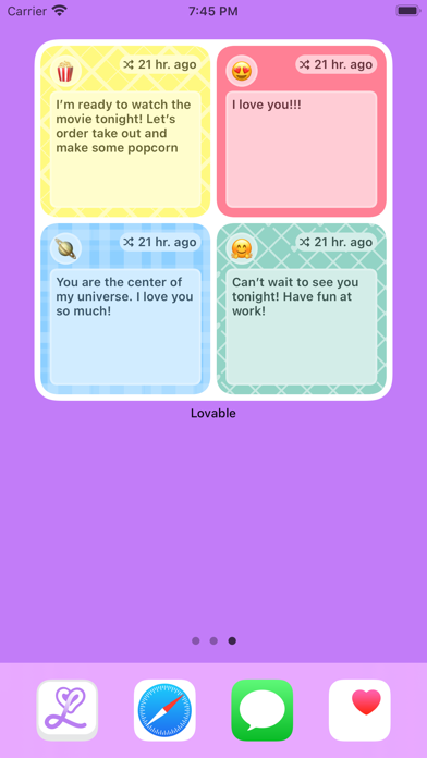 Lovable: Love Notes Widget screenshot 3