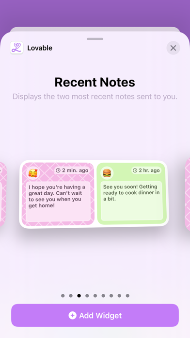 Lovable: Love Notes Widget screenshot 1