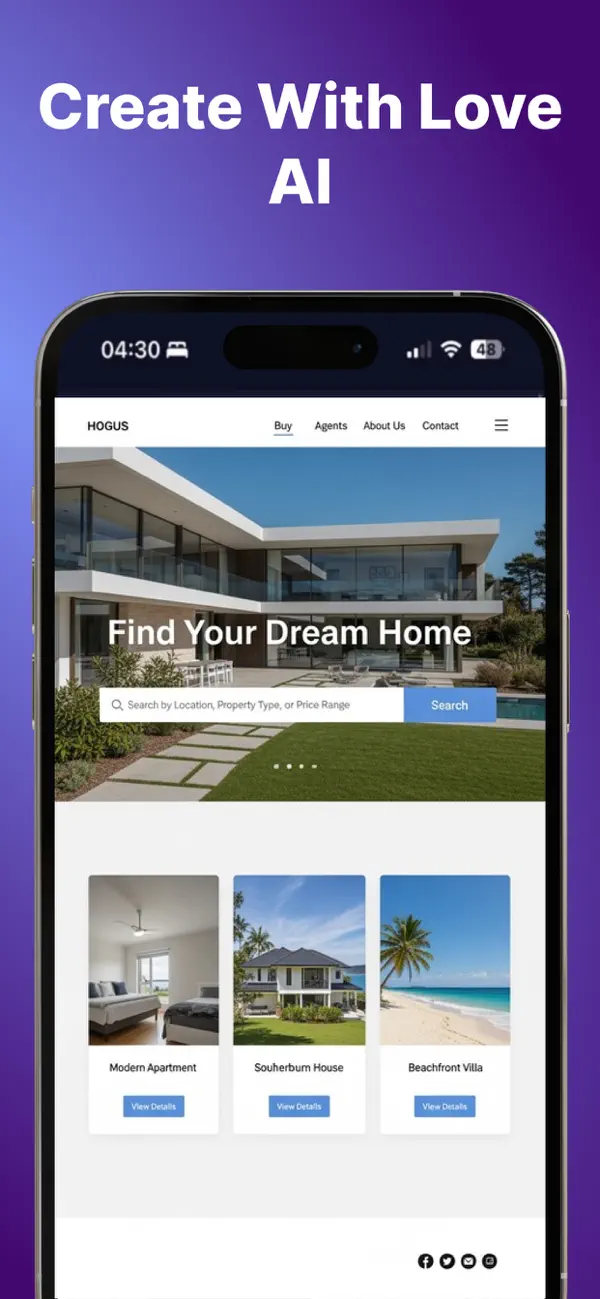 Love AI: AI Website Builder screenshot 1