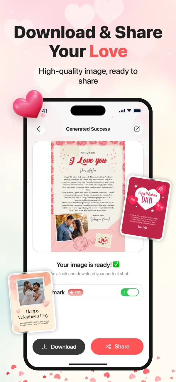 Love Card - Love Letter Maker screenshot 1