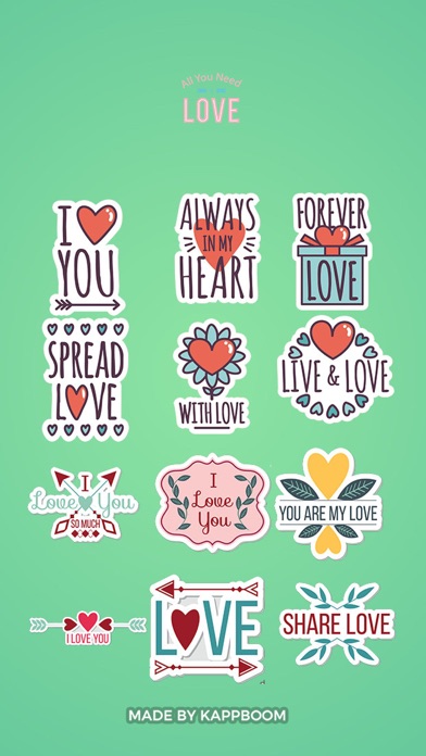 Love Collection Stickers screenshot 4