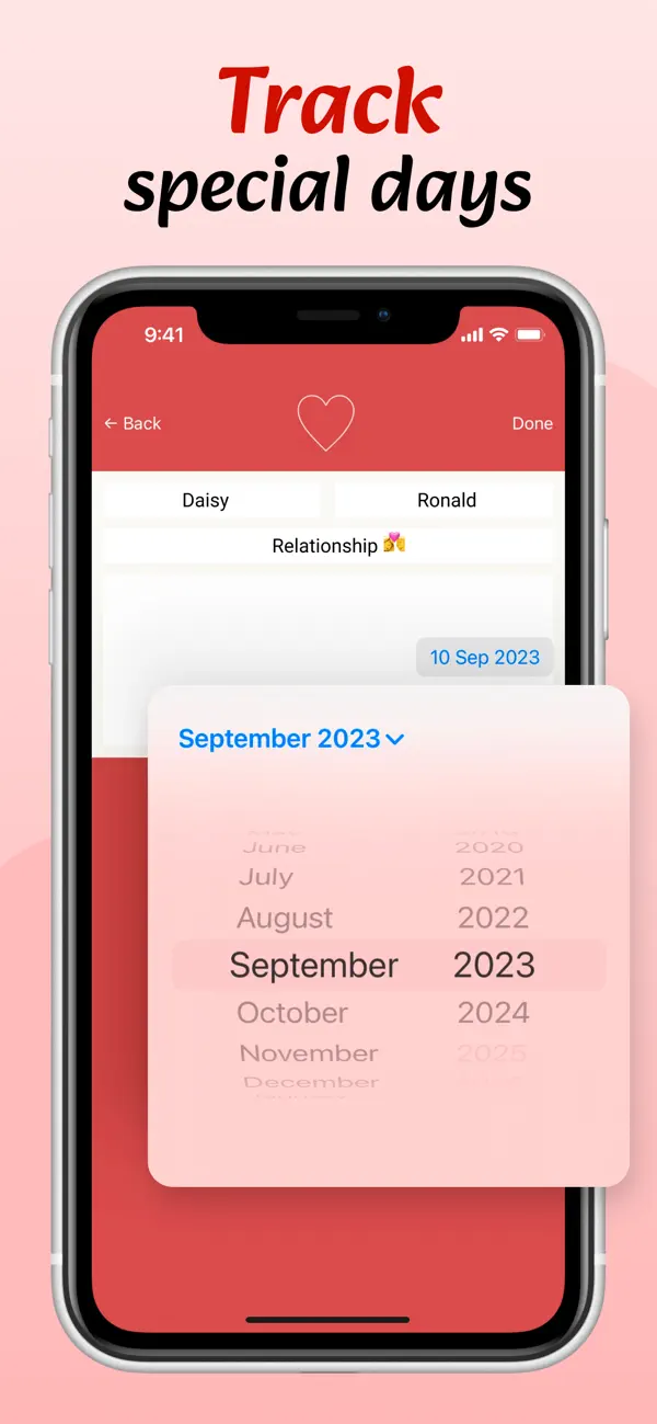 Love Counter - Dating Tracker screenshot 2